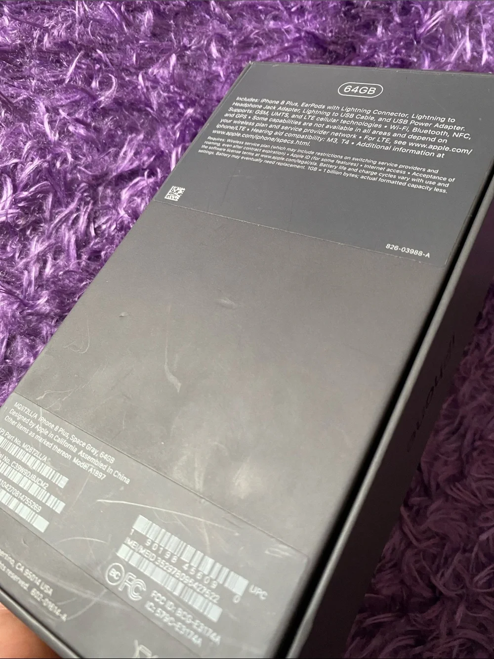 Apple iPhone 8 Plus Black / space gray empty box